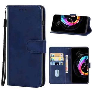 For Motorola Edge 20 Fusion Leather Phone Case(Blue)