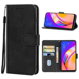 For OPPO F19s Leather Phone Case(Black)