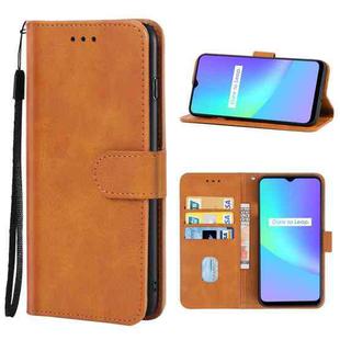 For OPPO Realme C25s Leather Phone Case(Brown)