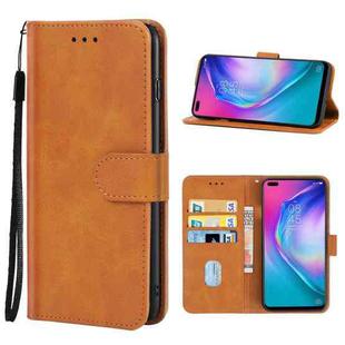 For Tecno Camon 16 Pro Leather Phone Case(Brown)