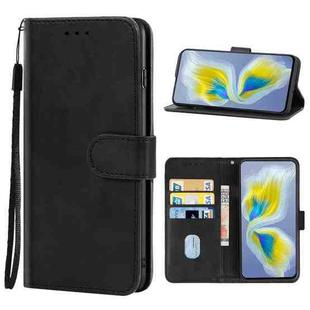 For Tecno Camon 18 Premier Leather Phone Case(Black)