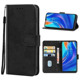 For Tecno Spark 7T Leather Phone Case(Black)