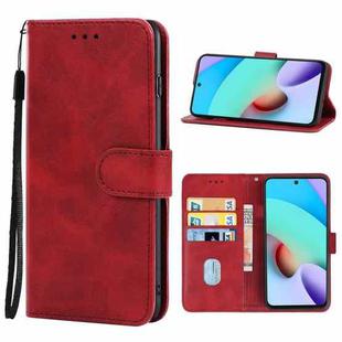 For Xiaomi Redmi Note 11 4G Global Leather Phone Case(Red)