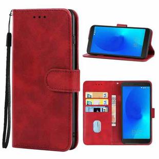 Leather Phone Case For Alcatel 3C 2018(Red)