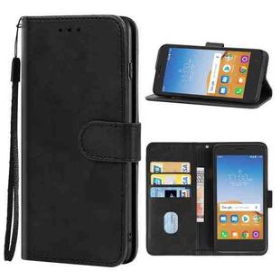 Leather Phone Case For Alcatel Tetra(Black)