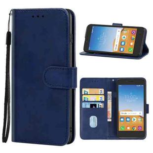 Leather Phone Case For Alcatel Tetra(Blue)