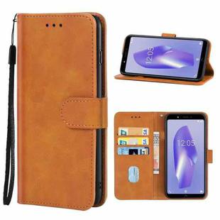 Leather Phone Case For BQ Aquaris C(Brown)