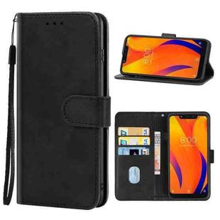 Leather Phone Case For BQ Vsmart Joy 1 Plus(Black)