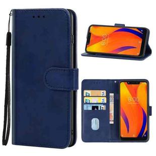 Leather Phone Case For BQ Vsmart Joy 1 Plus(Blue)