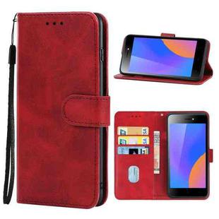 Leather Phone Case For Infinix Itel A35(Red)