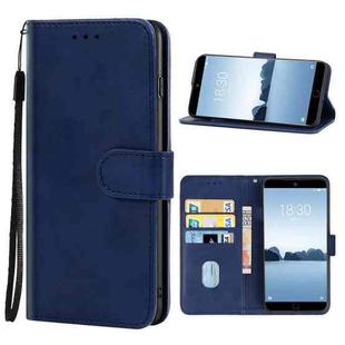 Leather Phone Case For Meizu 15(Blue)