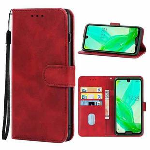 Leather Phone Case For Sharp Aquos R2(Red)