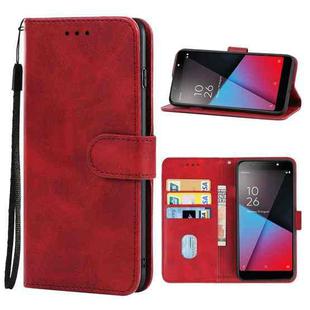 Leather Phone Case For Vodafone Smart N9 Lite(Red)