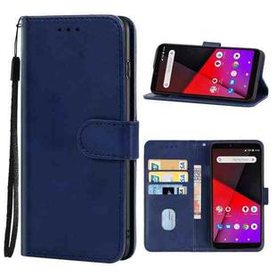 Leather Phone Case For Vodafone Smart X9(Blue)