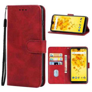 Leather Phone Case For Wiko View 2(Red)