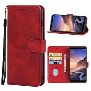 Leather Phone Case For Xiaomi Mi Max 3 Pro(Red)