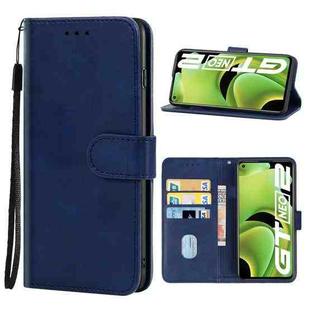 Leather Phone Case For OPPO Realme GT Neo2(Blue)