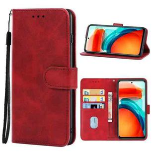 Leather Phone Case For Redmi Note 10 Pro 5G / Poco X3 GT(Red)