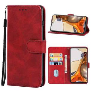 Leather Phone Case For Xiaomi Mi 11T / 11T Pro(Red)