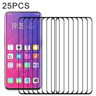 25 PCS 3D Curved Edge Full Screen Tempered Glass Film For OPPO Find X(Black)