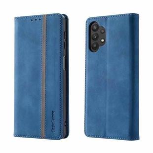 For Samsung Galaxy A32 5G Splicing Skin Feel Magnetic Leather Phone Case(Blue)