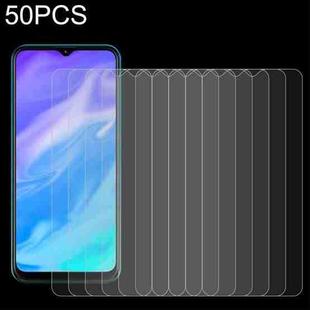 50 PCS 0.26mm 9H 2.5D Tempered Glass Film For Infinix Smart 6