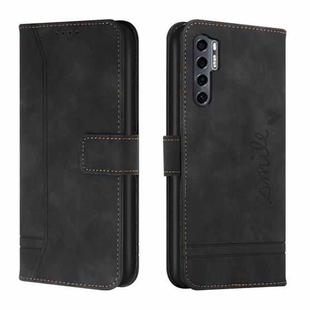 For TCL 20 Pro 5G Retro Skin Feel Horizontal Flip Soft TPU + PU Leather Phone Case(Black)