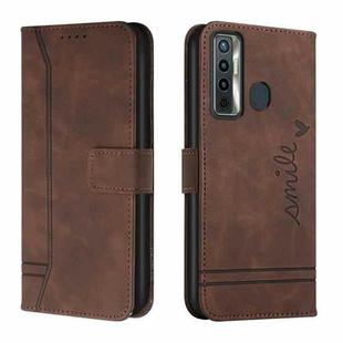 For Tecno Camon 17 Retro Skin Feel Horizontal Flip Soft TPU + PU Leather Phone Case(Coffee)