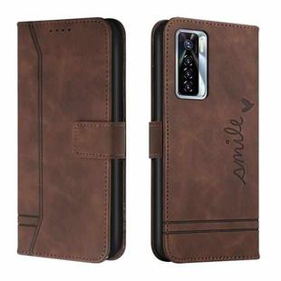 For Tecno Camon 17 Pro Retro Skin Feel Horizontal Flip Soft TPU + PU Leather Phone Case(Coffee)