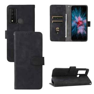 For TCL 20 XE Skin Feel Magnetic Flip Leather Phone Case(Black)