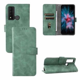 For TCL 20 XE Skin Feel Magnetic Flip Leather Phone Case(Green)