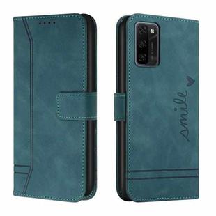 For Blackview A100 Retro Skin Feel Horizontal Flip Soft TPU + PU Leather Phone Case(Dark Green)