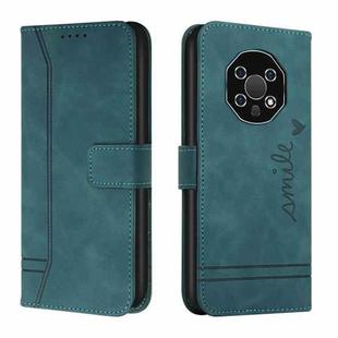 For Oukitel WP13 Retro Skin Feel Horizontal Flip Soft TPU + PU Leather Phone Case(Dark Green)