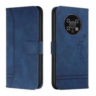 For Oukitel WP13 Retro Skin Feel Horizontal Flip Soft TPU + PU Leather Phone Case(Blue)