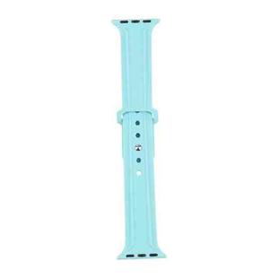 King Kong Silicone Watch Band For Apple Watch Series 8&7 41mm / SE 2&6&SE&5&4 40mm / 3&2&1 38mm(Sea Blue)