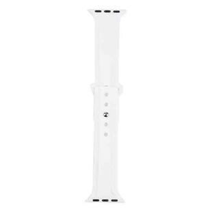 King Kong Silicone Watch Band For Apple Watch Series 8&7 41mm / SE 2&6&SE&5&4 40mm / 3&2&1 38mm(White)