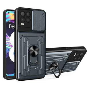 For OPPO Realme 8 / 8 Pro Sliding Camshield Card Phone Case(Grey)