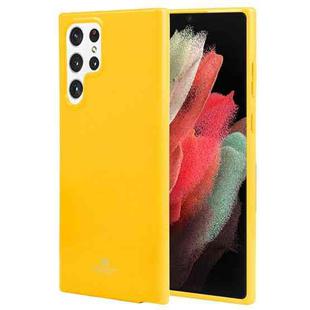 For Samsung Galaxy S22 Ultra 5G GOOSPERY PEARL JELLY Shockproof TPU Phone Case(Yellow)