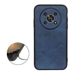 For Honor X30 / X40 GT Accurate Hole Two-color Calf Texture Shockproof Phone Case(Blue)