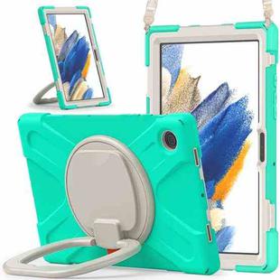For Samsung Galaxy Tab A8 10.5 2021 Silicone + PC Tablet Case(Mint Green)