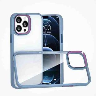 For iPhone 11 Pro Max Colorful Metal Lens Ring Phone Case (Baby Blue)