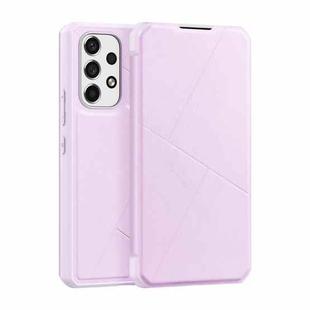 For Samsung Galaxy A53 5G DUX DUCIS Skin X Series Horizontal Flip Leather Phone Case(Pink)