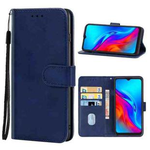 Leather Phone Case For TCL 20E(Blue)