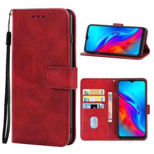 Leather Phone Case For TCL 20E(Red)