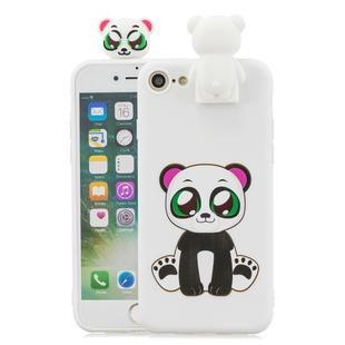 For iPhone 7 / 8 Cartoon Shockproof TPU Protective Case with Holder(Panda)