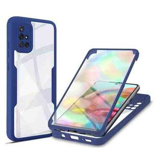 For Samsung Galaxy A71 4G Acrylic + TPU 360 Degrees Full Coverage Shockproof Phone Case(Blue)