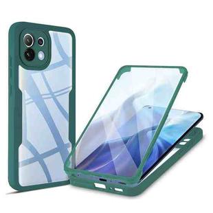For Xiaomi Mi 11 Acrylic + TPU 360 Degrees Full Coverage Shockproof Phone Case(Green)