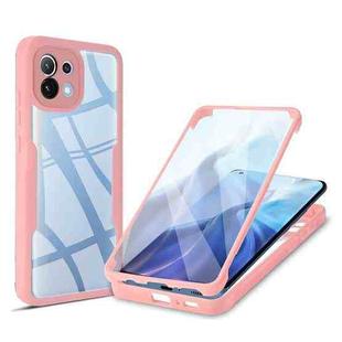 For Xiaomi Mi 11 Acrylic + TPU 360 Degrees Full Coverage Shockproof Phone Case(Pink)