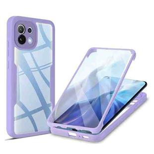 For Xiaomi Mi 11 Acrylic + TPU 360 Degrees Full Coverage Shockproof Phone Case(Purple)