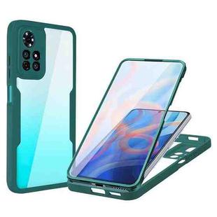 For Xiaomi Redmi Note 11 5G China Acrylic + TPU 360 Degrees Full Coverage Shockproof Phone Case(Green)